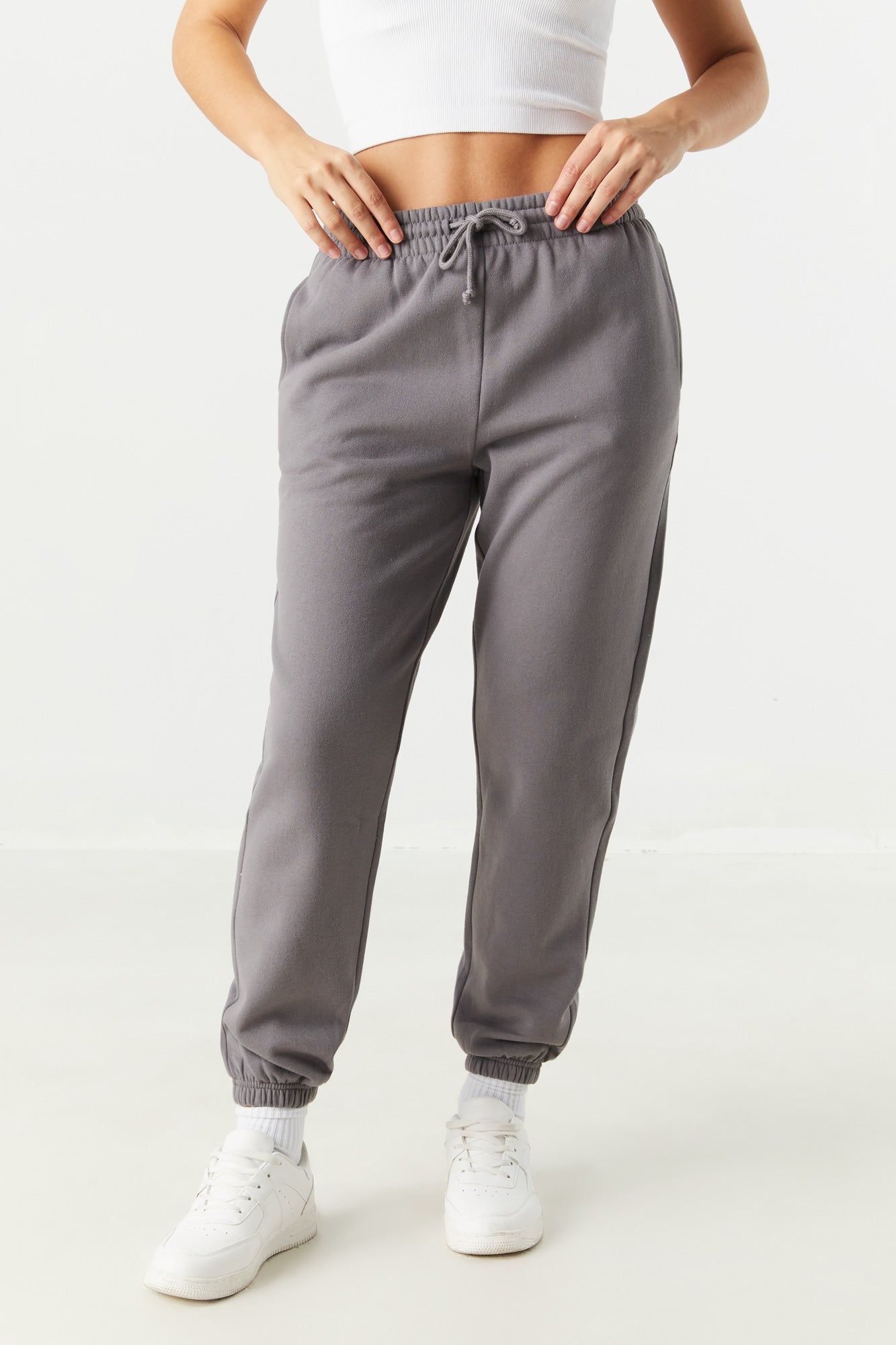 Pantalon de jogging à taille haute en molleton sold by Urban Planet product image thumbnail 11