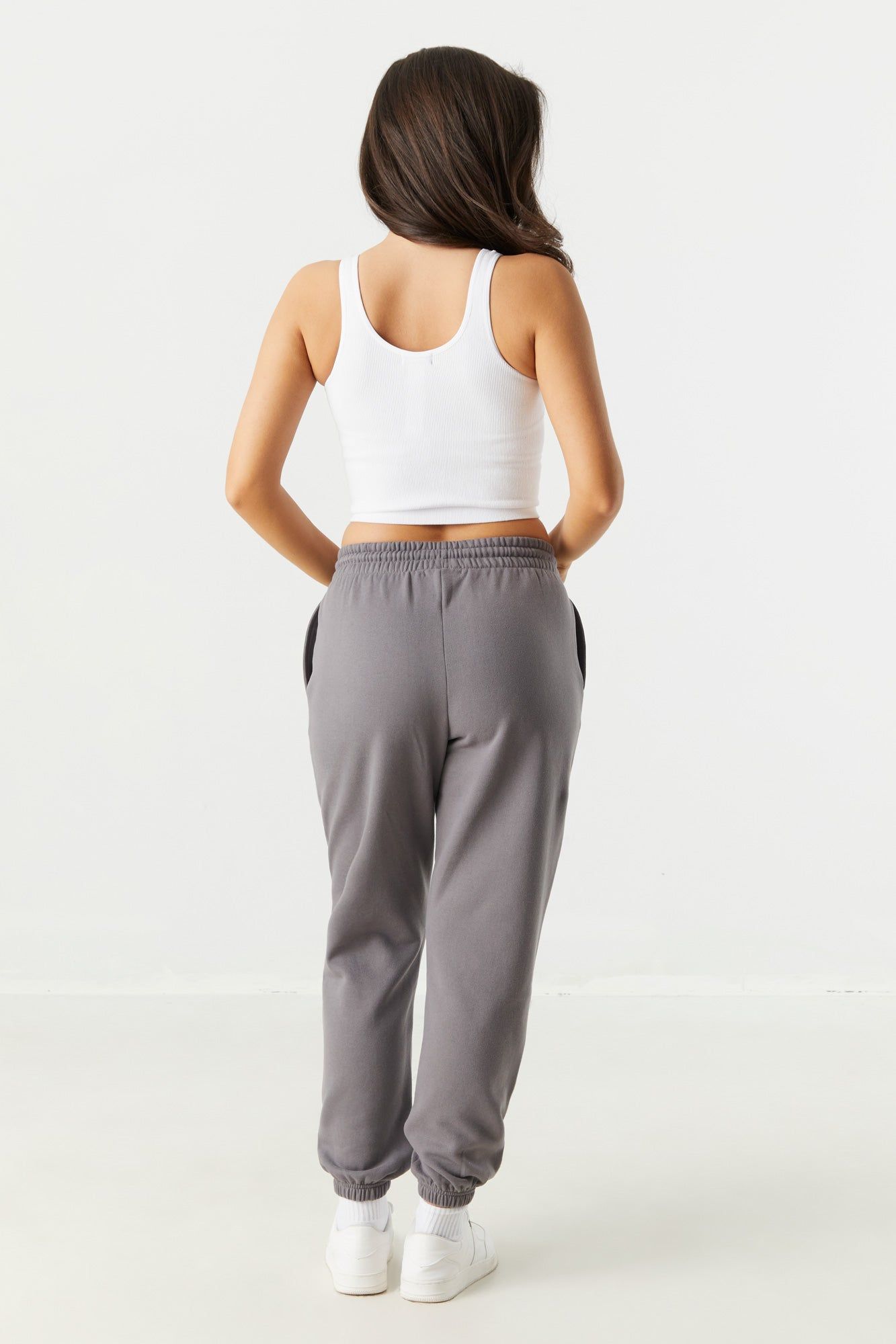 Pantalon de jogging à taille haute en molleton sold by Urban Planet product image thumbnail 12