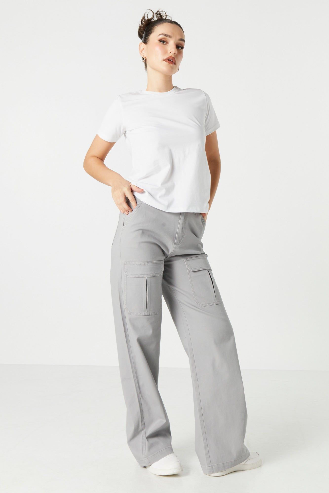 Wide Leg Cargo Pant sold by Urban Planet product image thumbnail 4