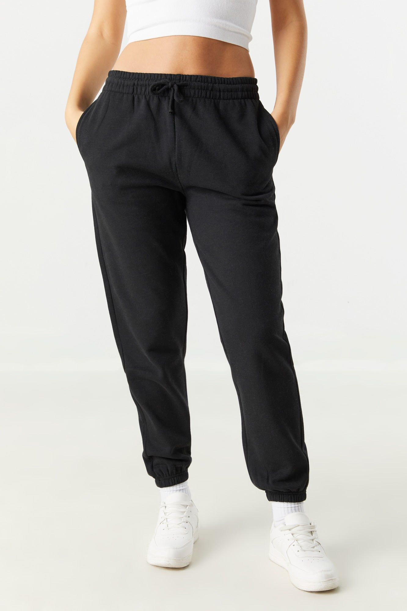 Pantalon de jogging à taille haute en molleton sold by Urban Planet product image thumbnail 8