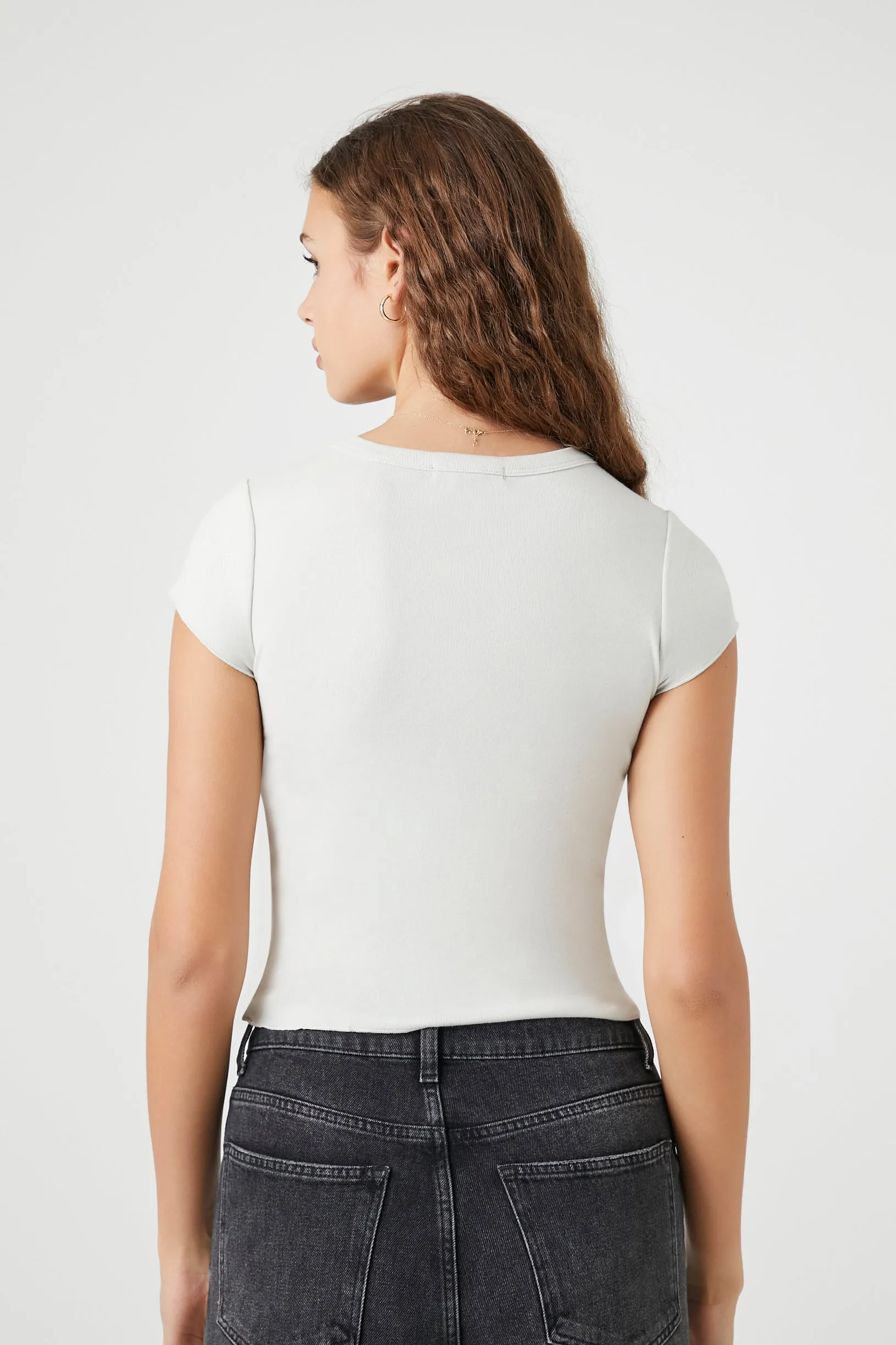 T-shirt utracourt côtelé à imprimé Unholy Rollers sold by Urban Planet product image thumbnail 2