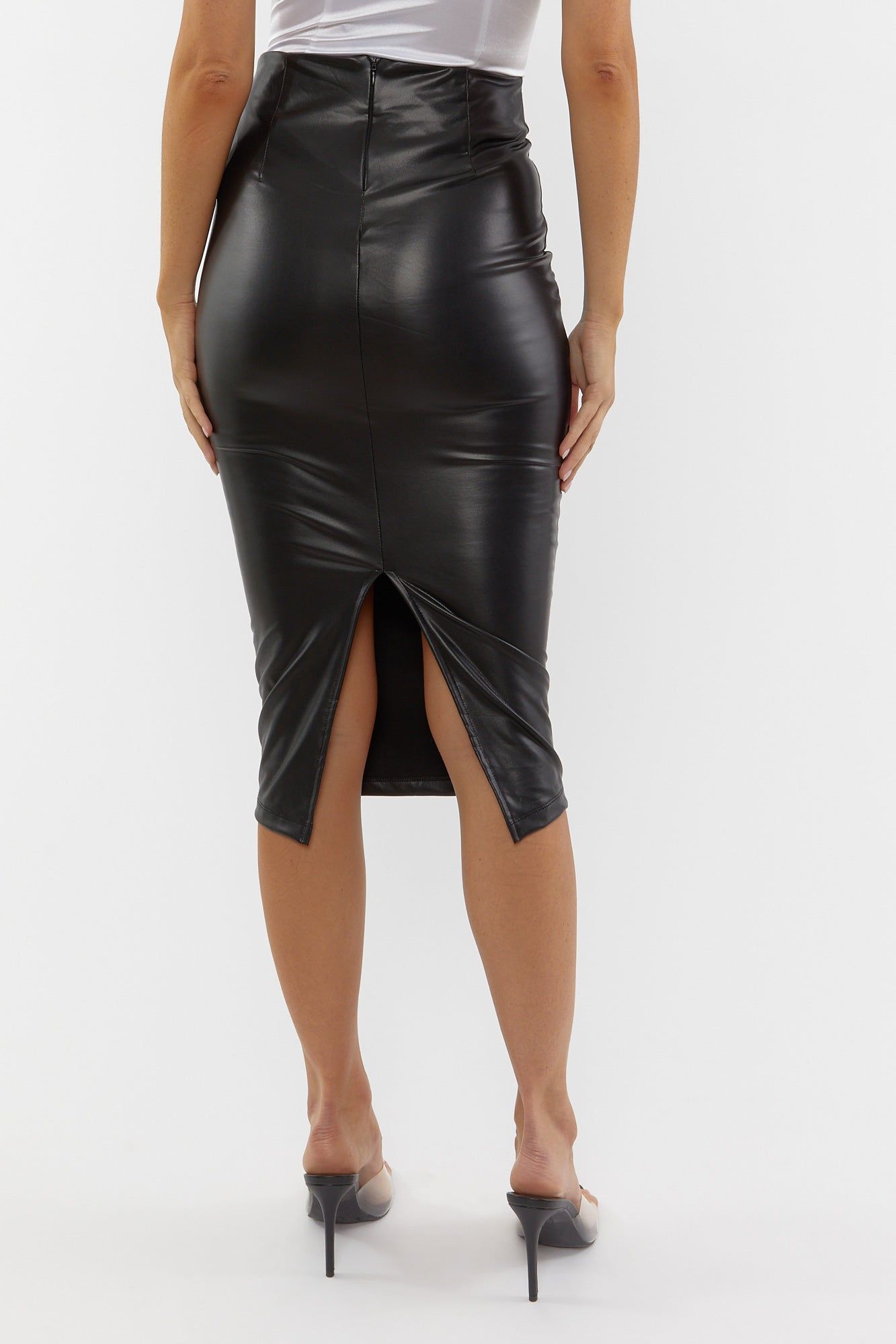 Faux Leather Maxi Skirt sold by Urban Planet product image thumbnail 4
