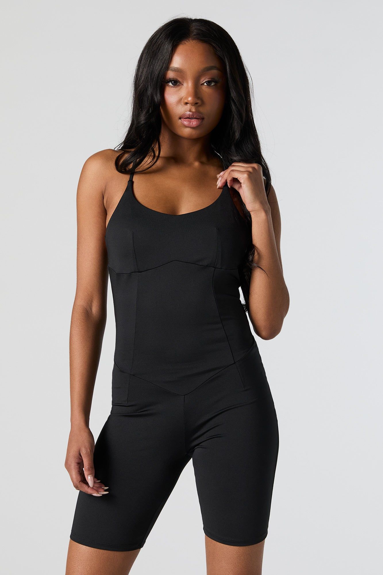 Scoop Neck Sleeveless Romper sold by Urban Planet