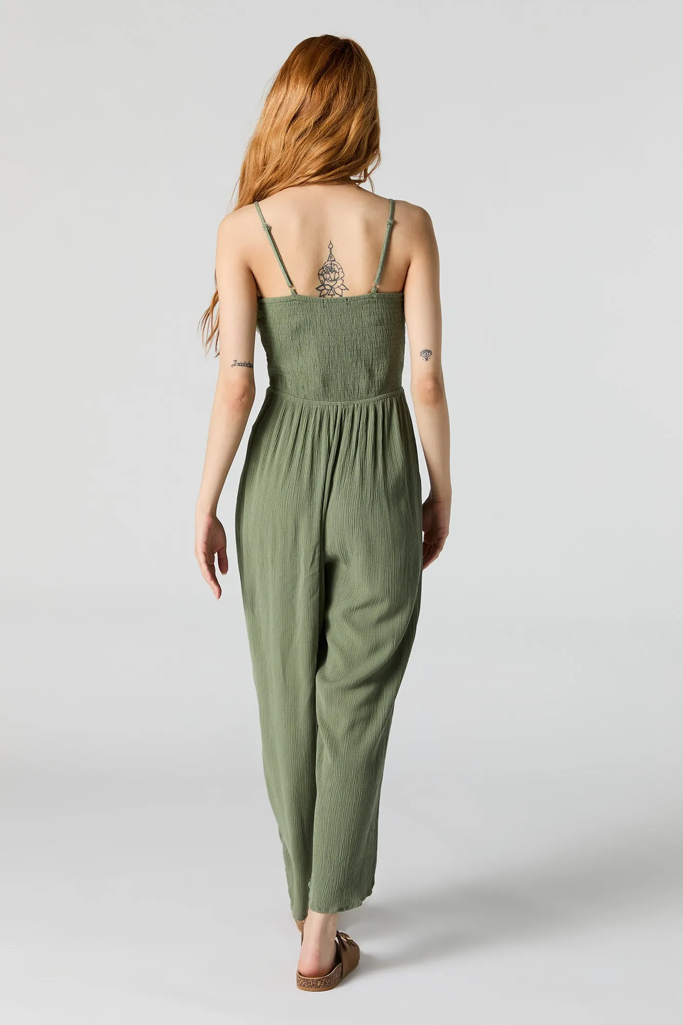 Justaucorps boutonné vert sans manches sold by Urban Planet product image thumbnail 3