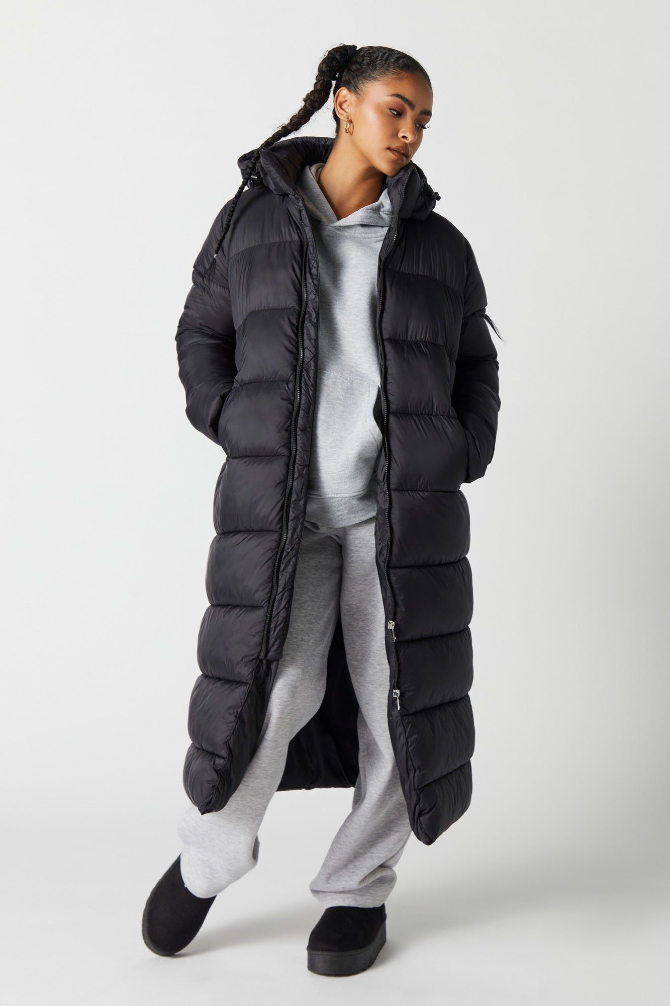 Extra Long Puffer Jacket sold by Urban Planet product image thumbnail 3