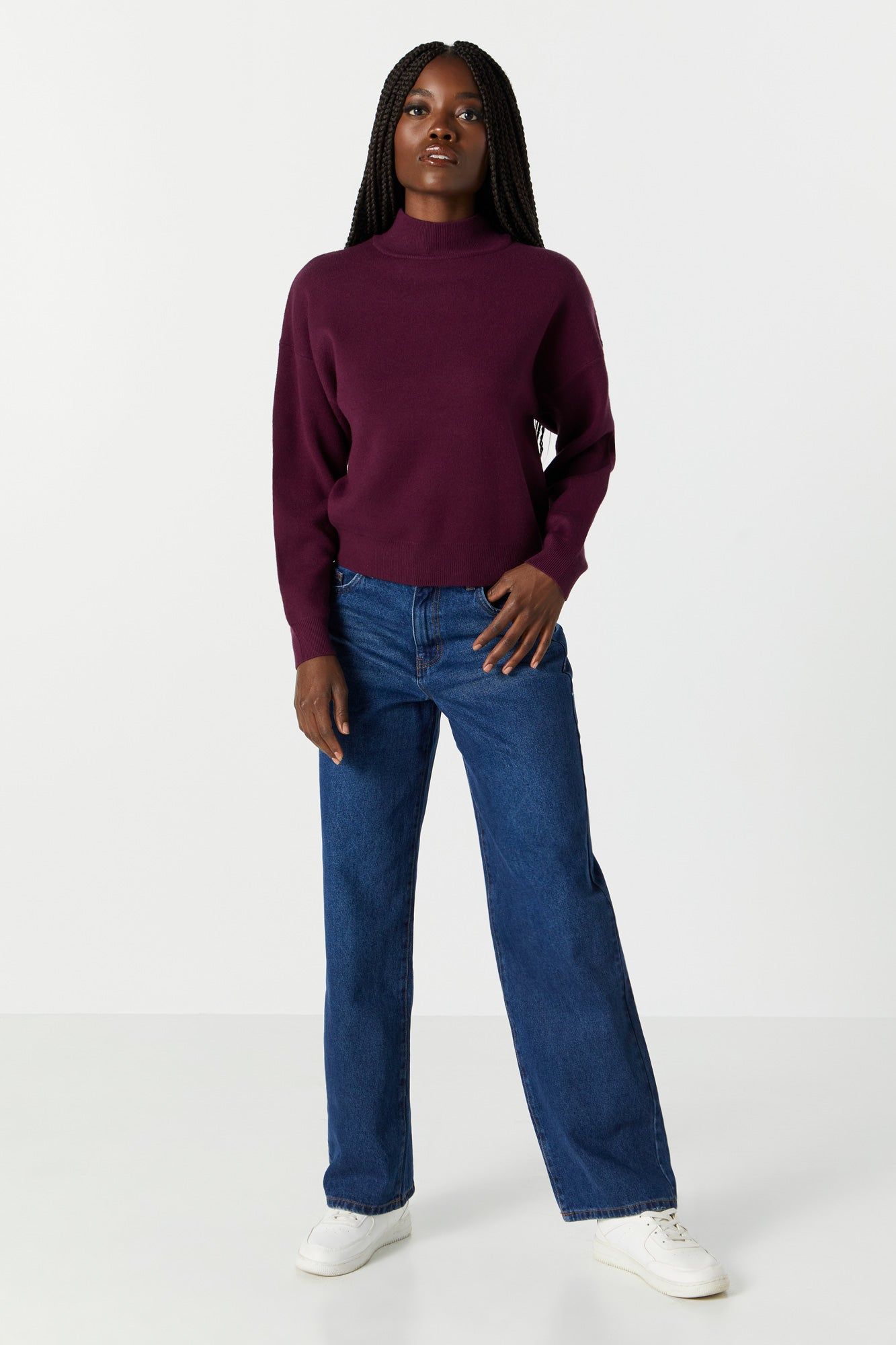 Mock Neck Sweater sold by Urban Planet product image thumbnail 6