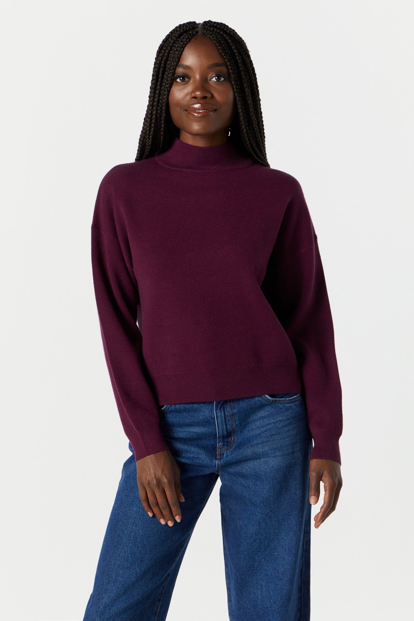 Mock Neck Sweater sold by Urban Planet product image thumbnail 4