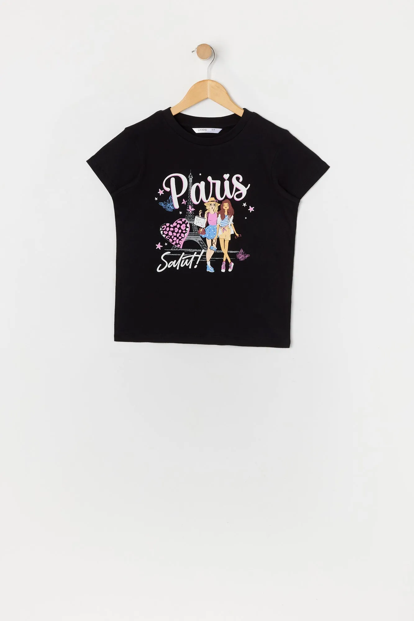 Girls Paris Besties Graphic T-Shirt sold by Urban Planet