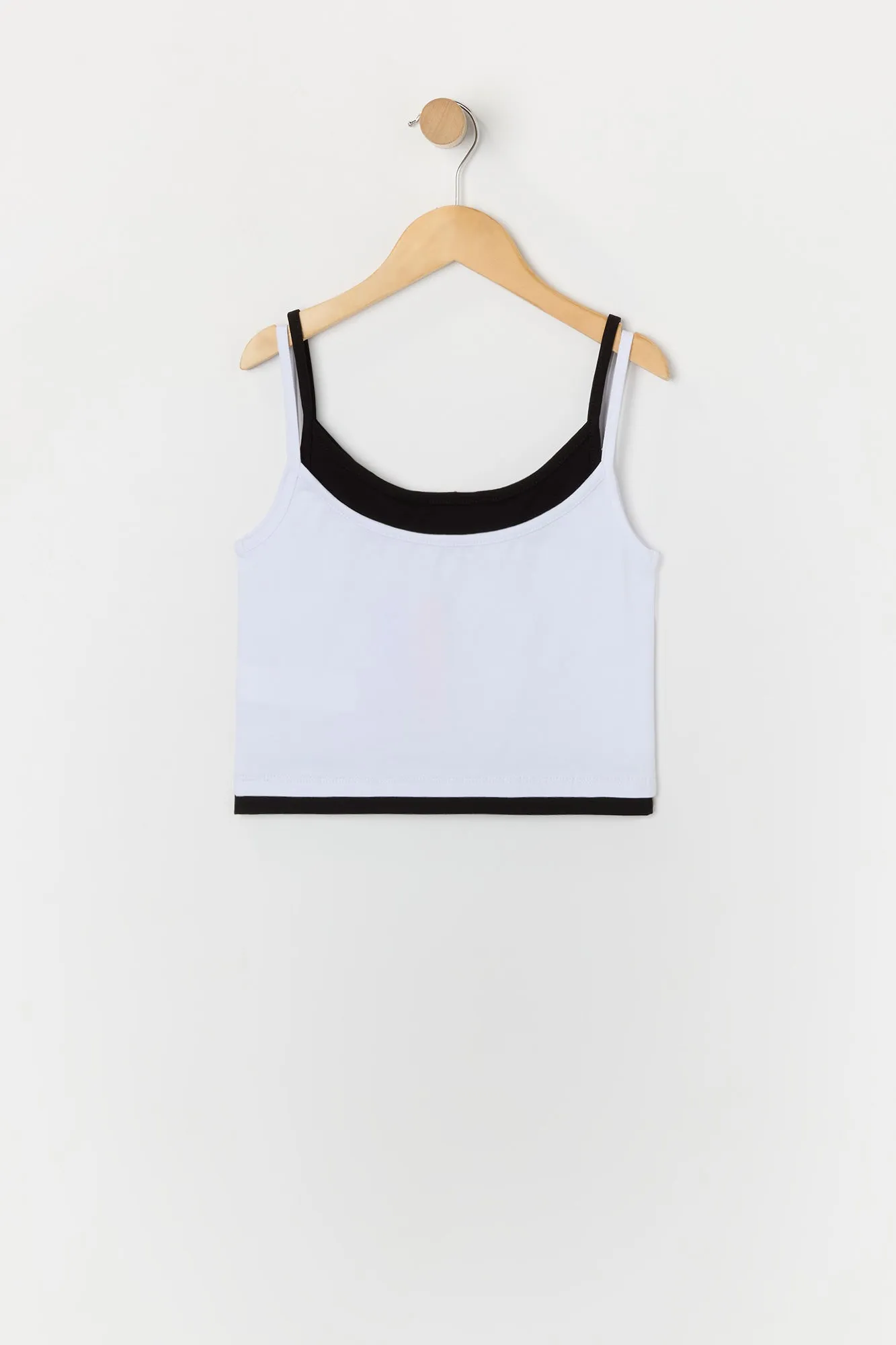 Débardeur superposé à imprimé Dance avec pierres du Rhin pour fille sold by Urban Planet product image thumbnail 2