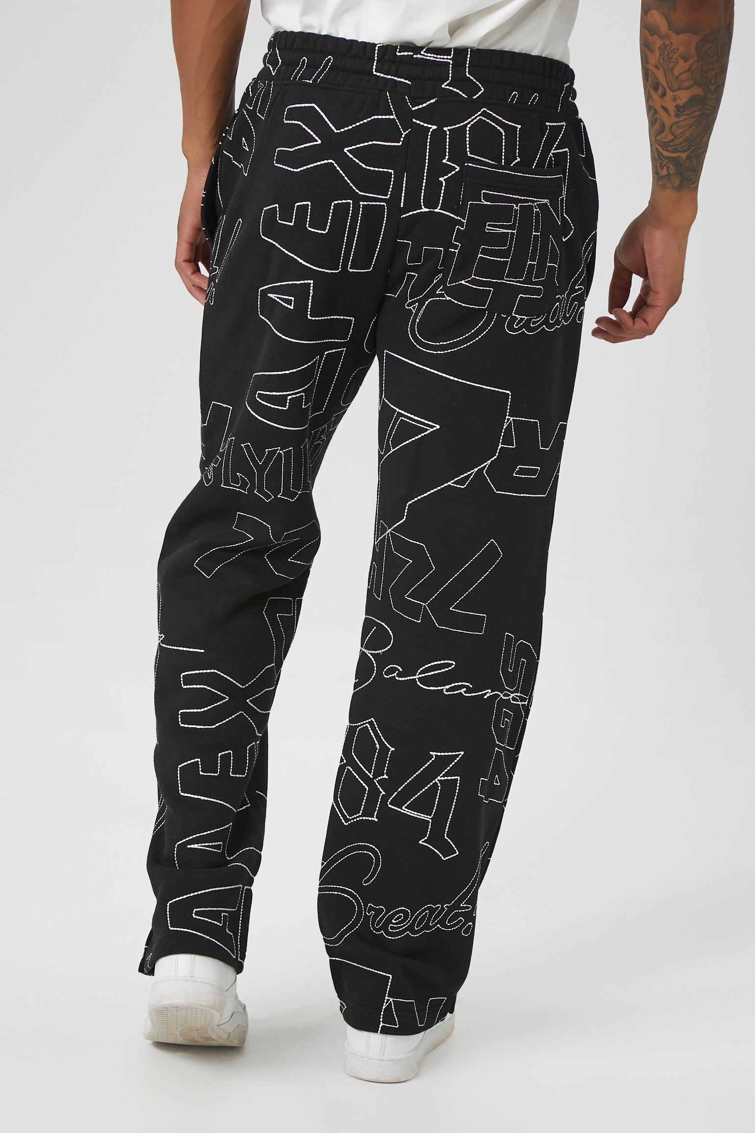 Stitched Embroidered Drawstring Jogger sold by Urban Planet product image thumbnail 2