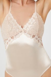 Satin Lace Bodysuit sold by Urban Planet