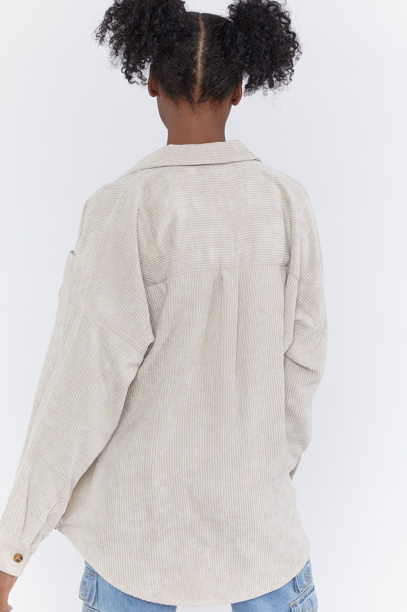 Oversized Button-Up Corduroy Top sold by Urban Planet product image thumbnail 2