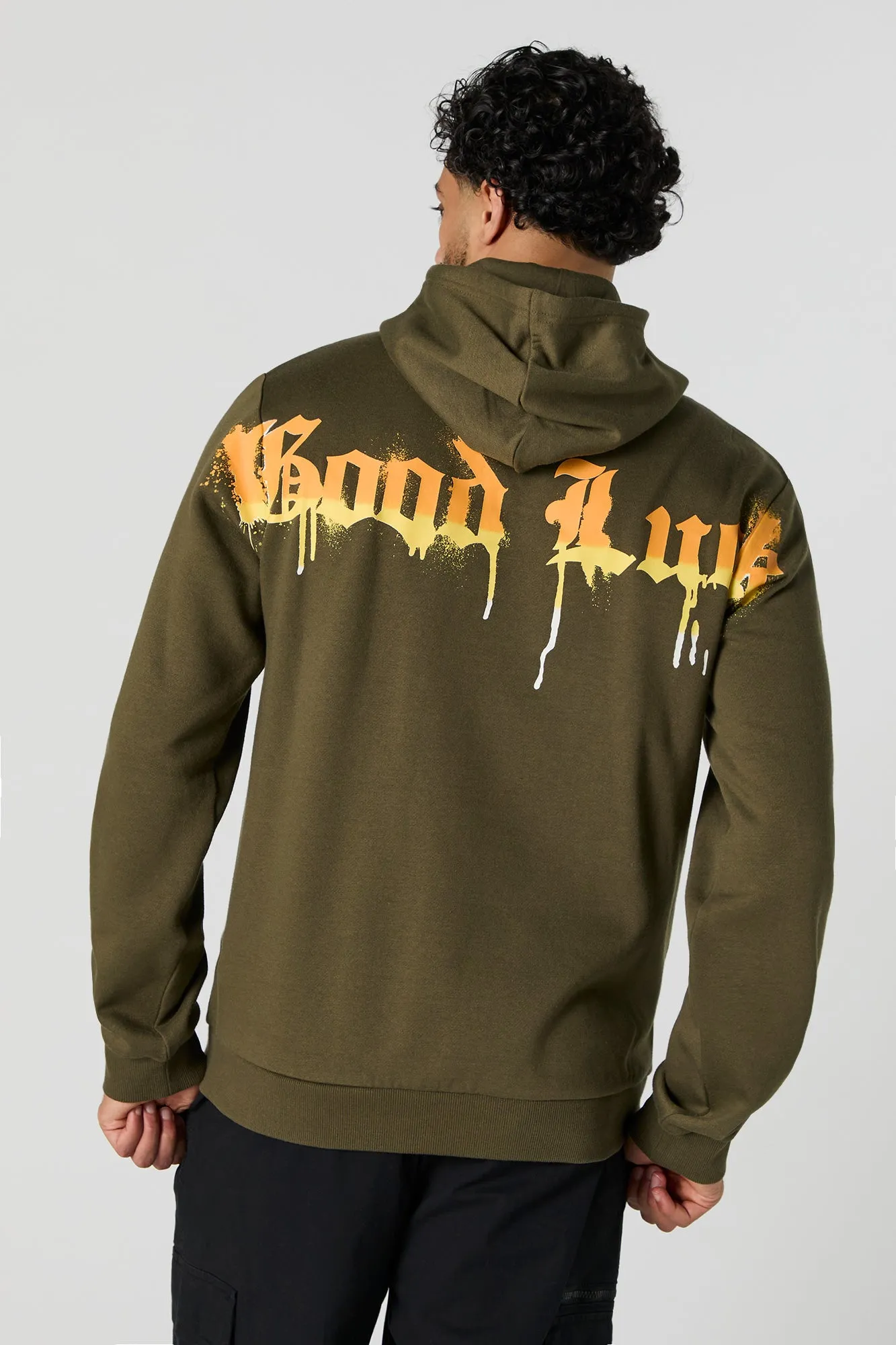 Good Luck Graphic Fleece Hoodie sold by Urban Planet product image thumbnail 2
