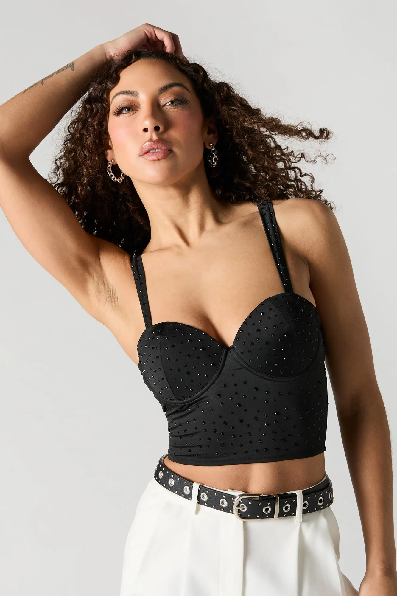 Rhinestone Sweetheart Bustier Top sold by Urban Planet product image thumbnail 5