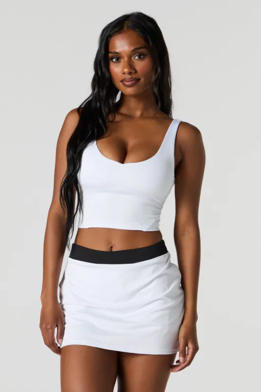 Active Push Up Cropped Bra Tank sold by Urban Planet