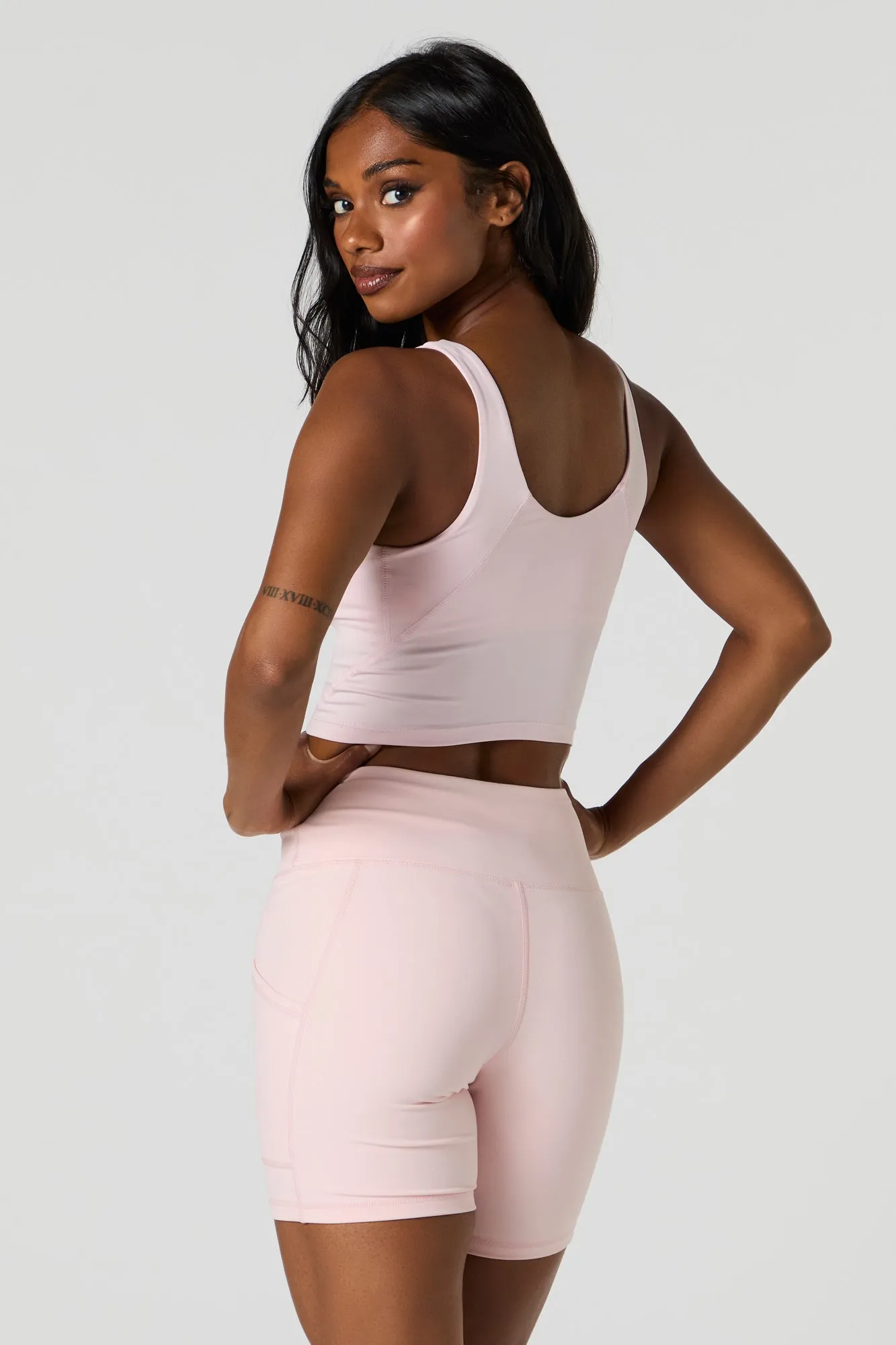 Active Push Up Cropped Bra Tank sold by Urban Planet product image thumbnail 5