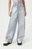 Iridescent Wide Leg Jean sold by Urban Planet