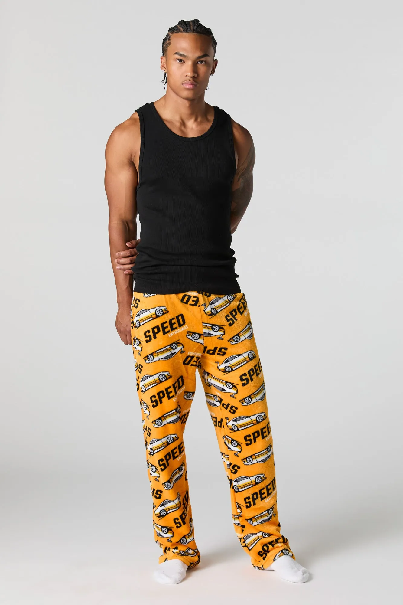 Printed Plush Pajama Pant sold by Urban Planet product image thumbnail 2