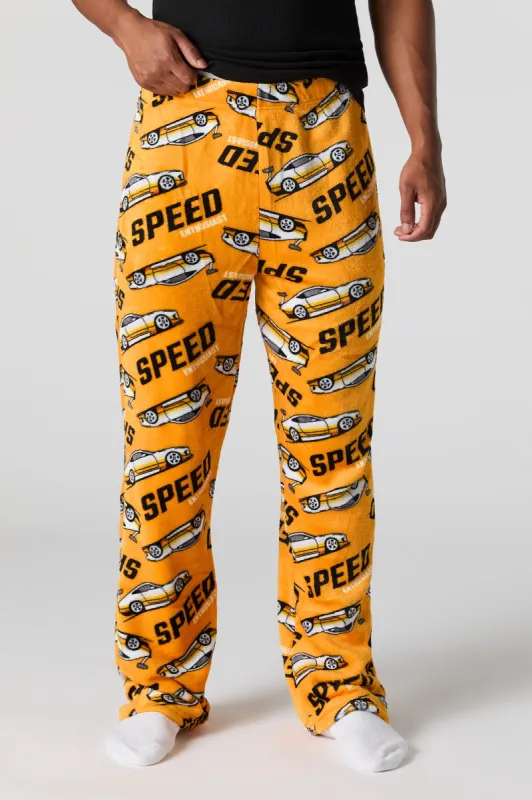 Printed Plush Pajama Pant sold by Urban Planet
