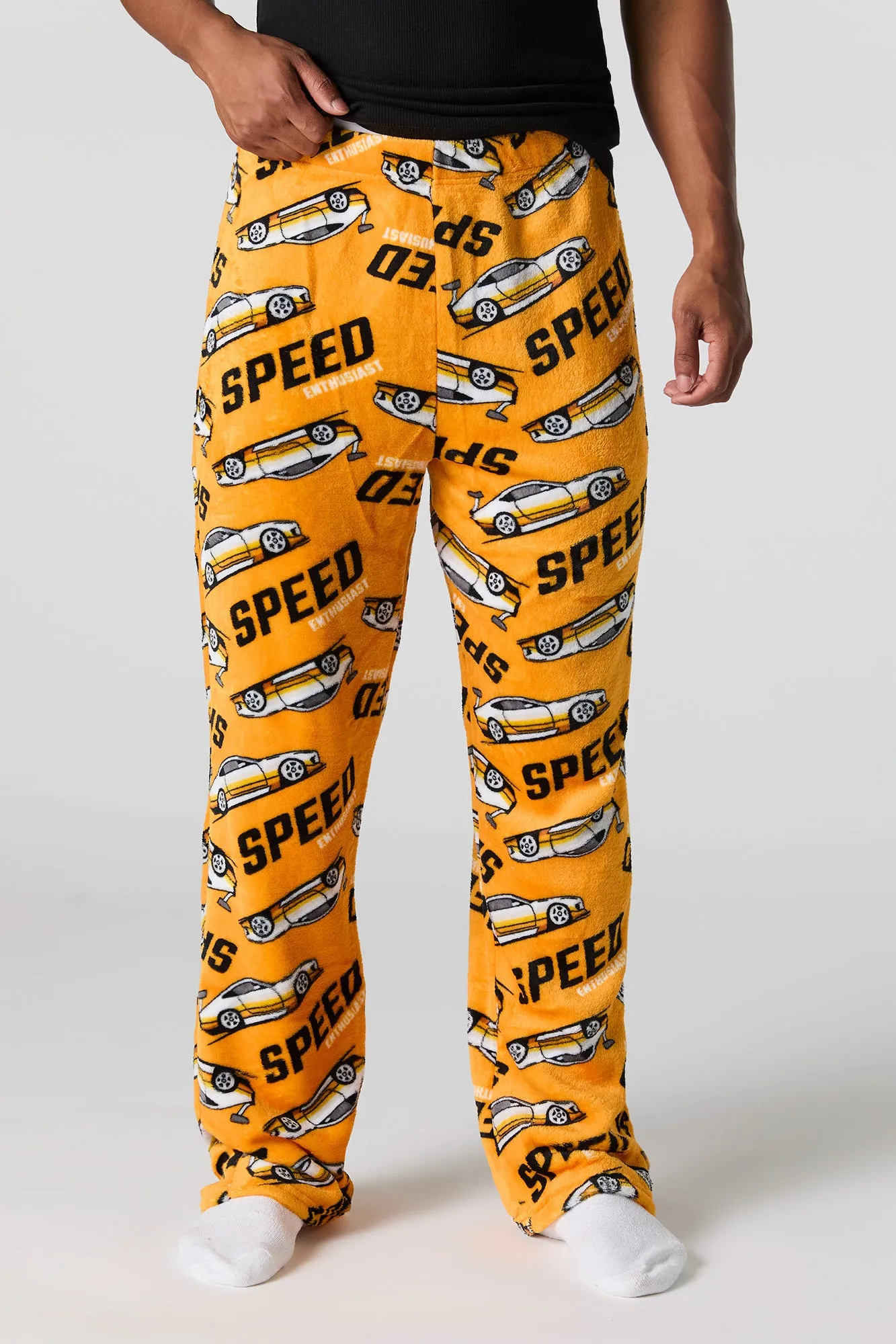 Printed Plush Pajama Pant sold by Urban Planet