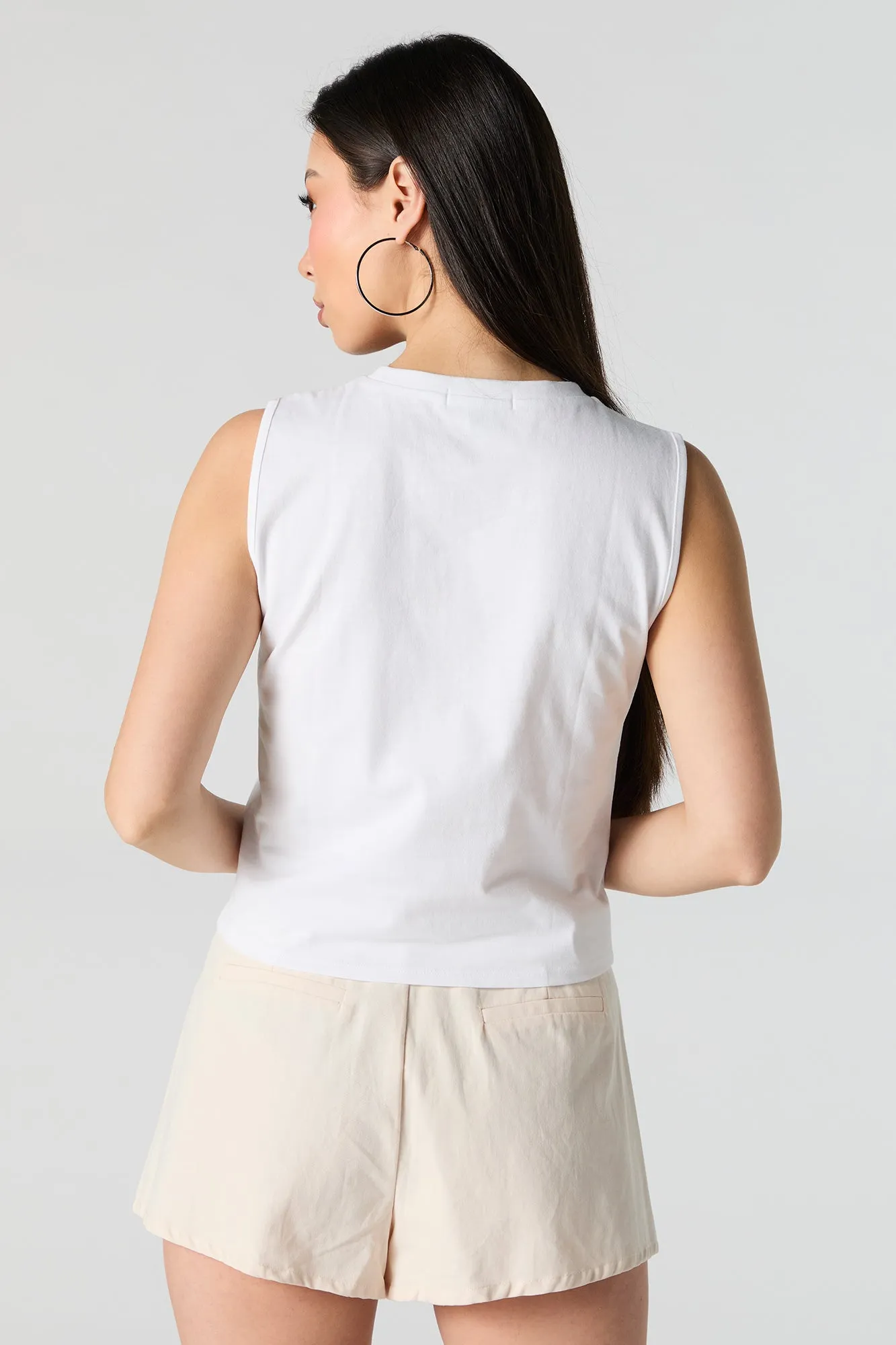 Lets Go Girls Graphic Cropped Tank sold by Urban Planet product image thumbnail 4