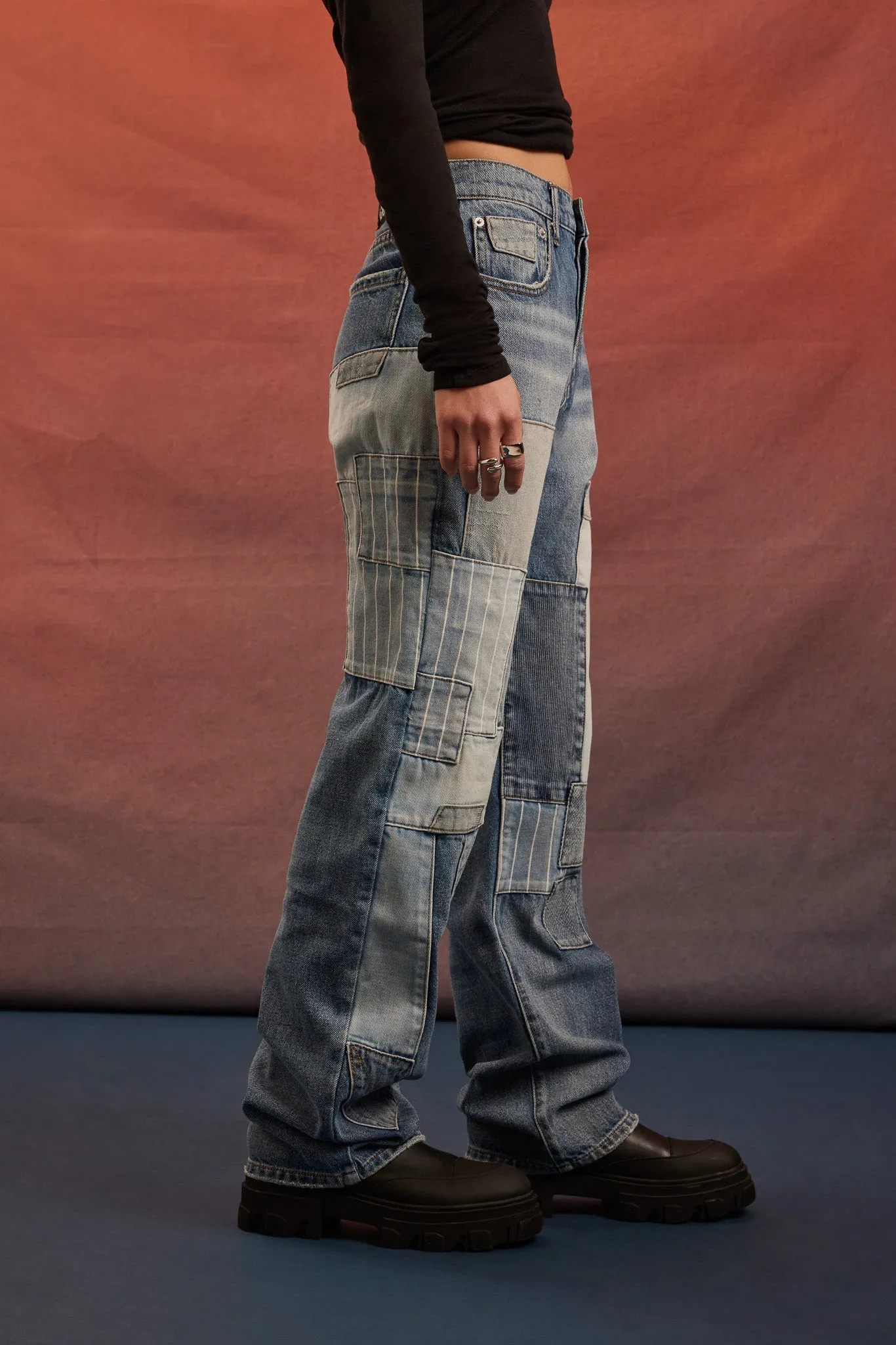 Jean avec empiècement Rebel Moon sold by Urban Planet product image thumbnail 3