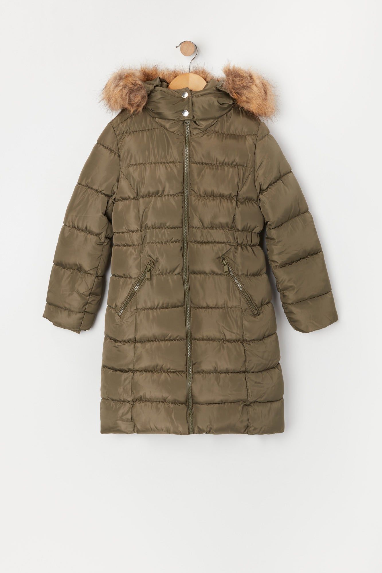 Girls Storm Mountain Quilted Puffer Jacket sold by Urban Planet