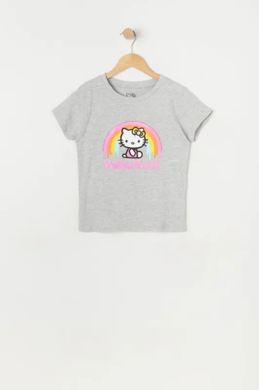 Girls Hello Kitty Rainbow Graphic T-Shirt sold by Urban Planet