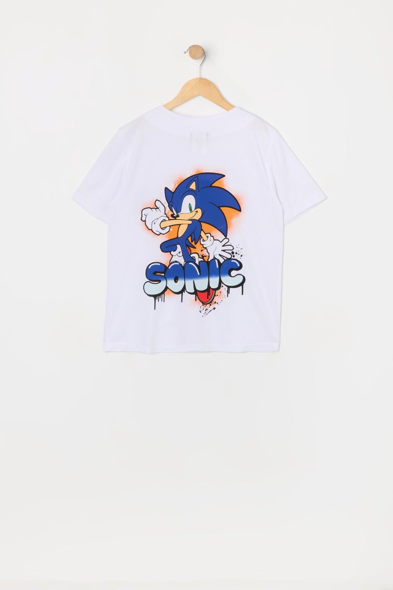 Boys Sonic Graphic Baseball Jersey sold by Urban Planet product image thumbnail 2
