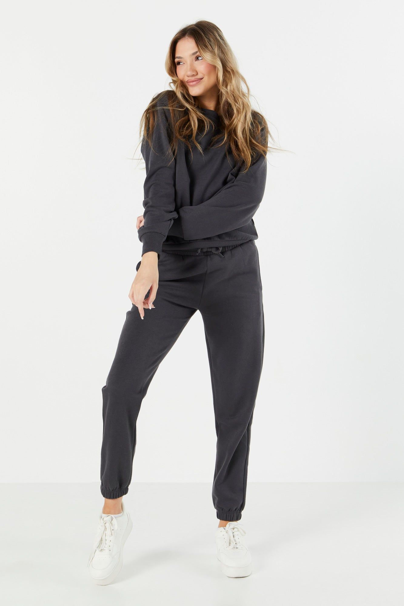Solid Fleece Drawstring Jogger sold by Urban Planet product image thumbnail 4
