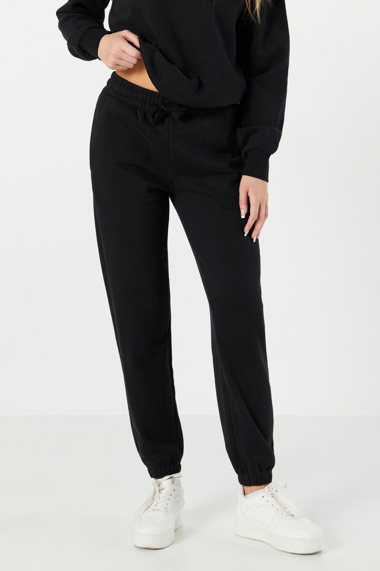 Solid Fleece Drawstring Jogger sold by Urban Planet product image thumbnail 2