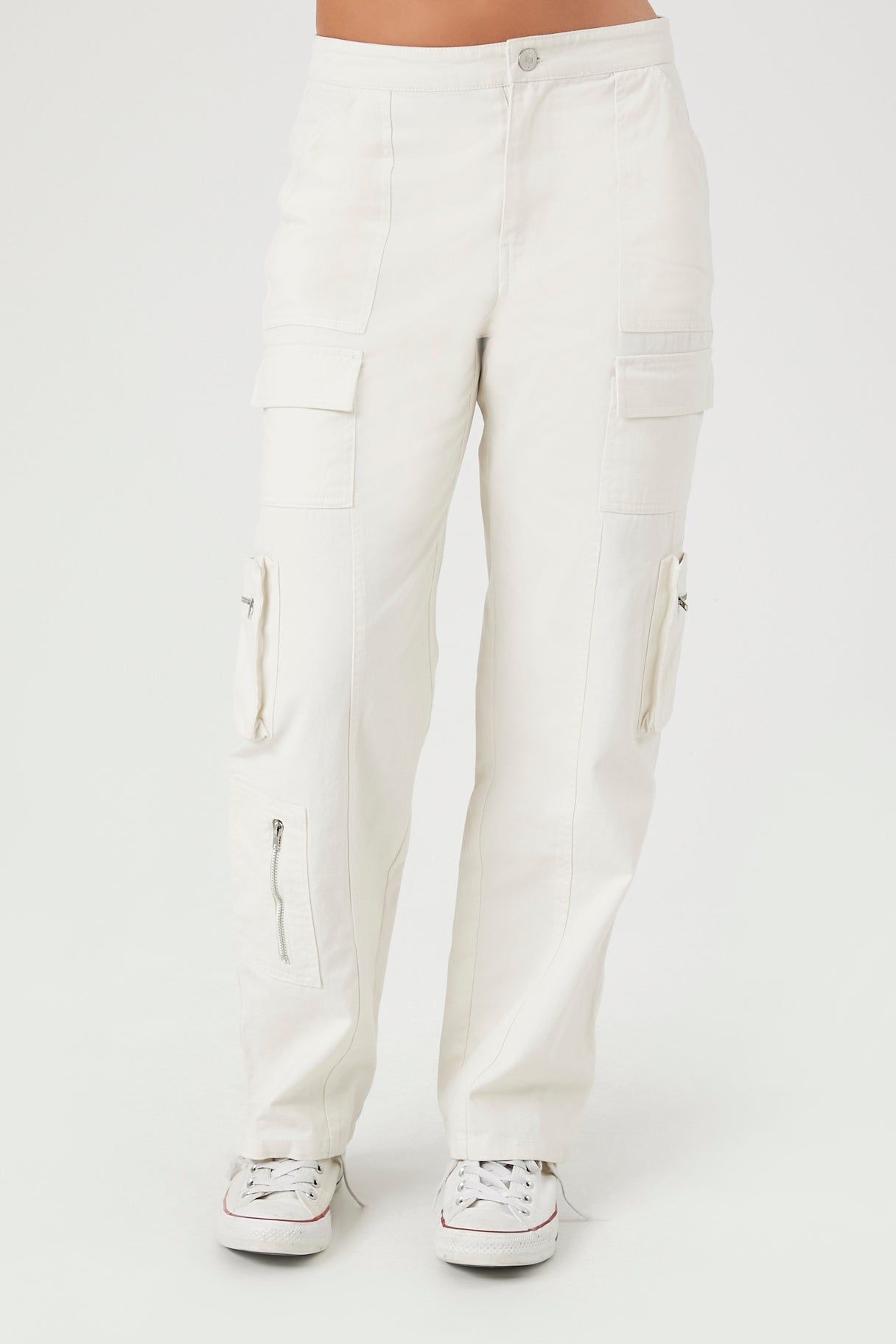 Pantalon cargo à jambe droite et poches multiples sold by Urban Planet product image thumbnail 3