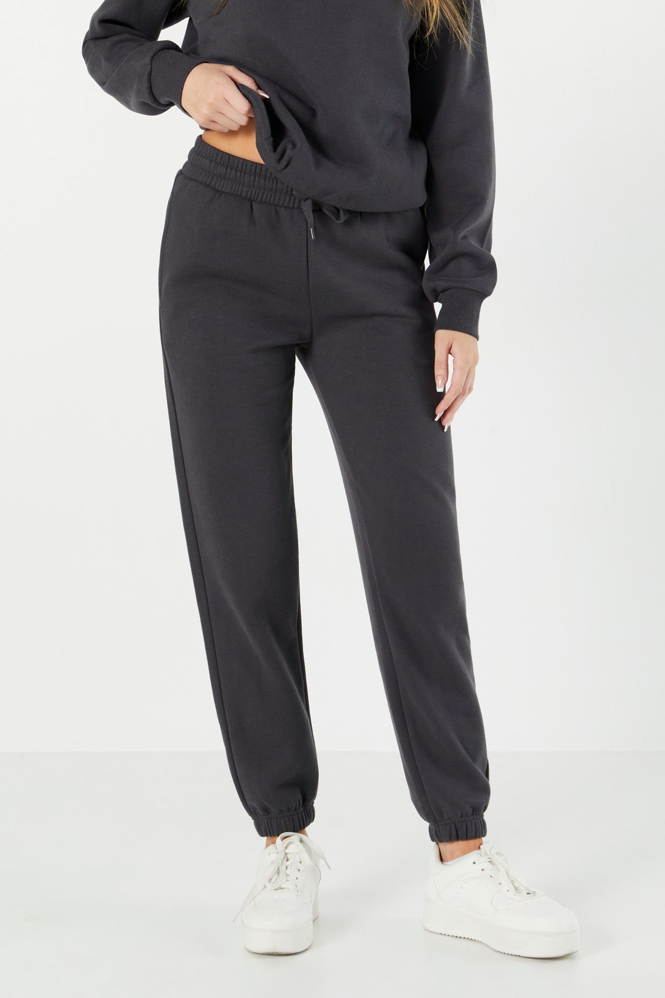 Solid Fleece Drawstring Jogger sold by Urban Planet product image thumbnail 5