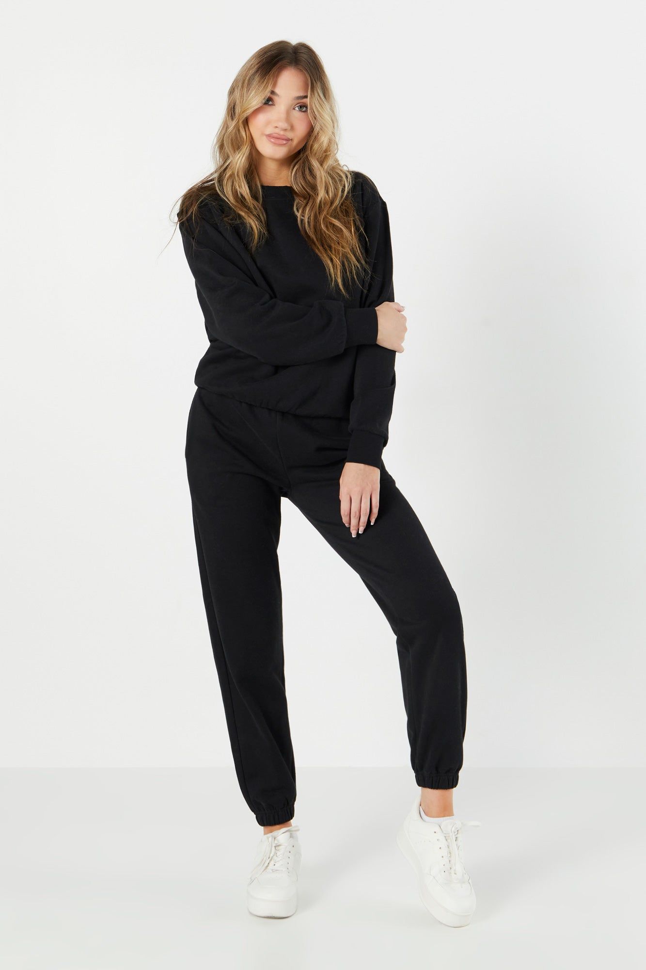 Solid Fleece Drawstring Jogger sold by Urban Planet