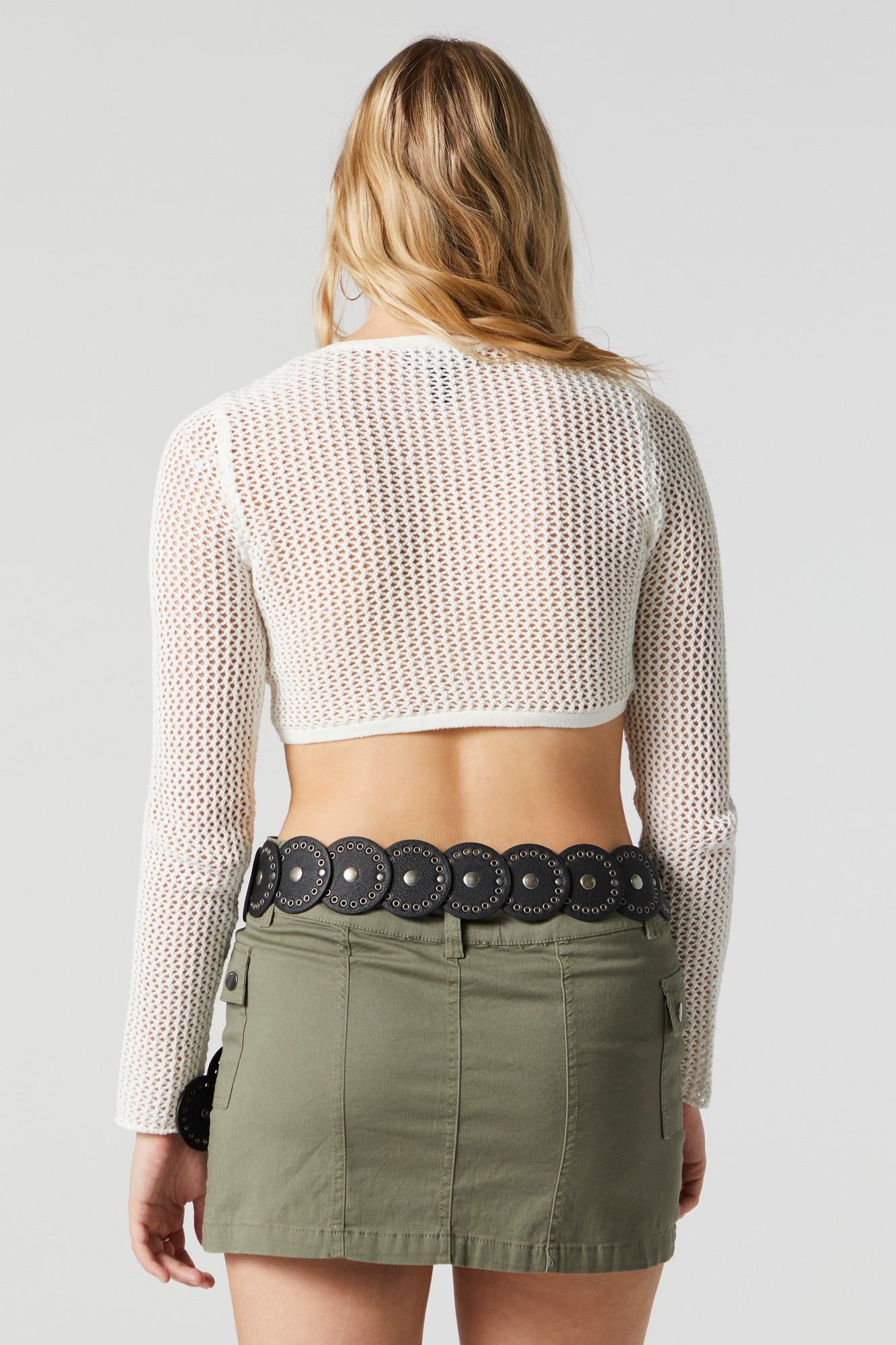 Open Knit Tie Front Top sold by Urban Planet product image thumbnail 5