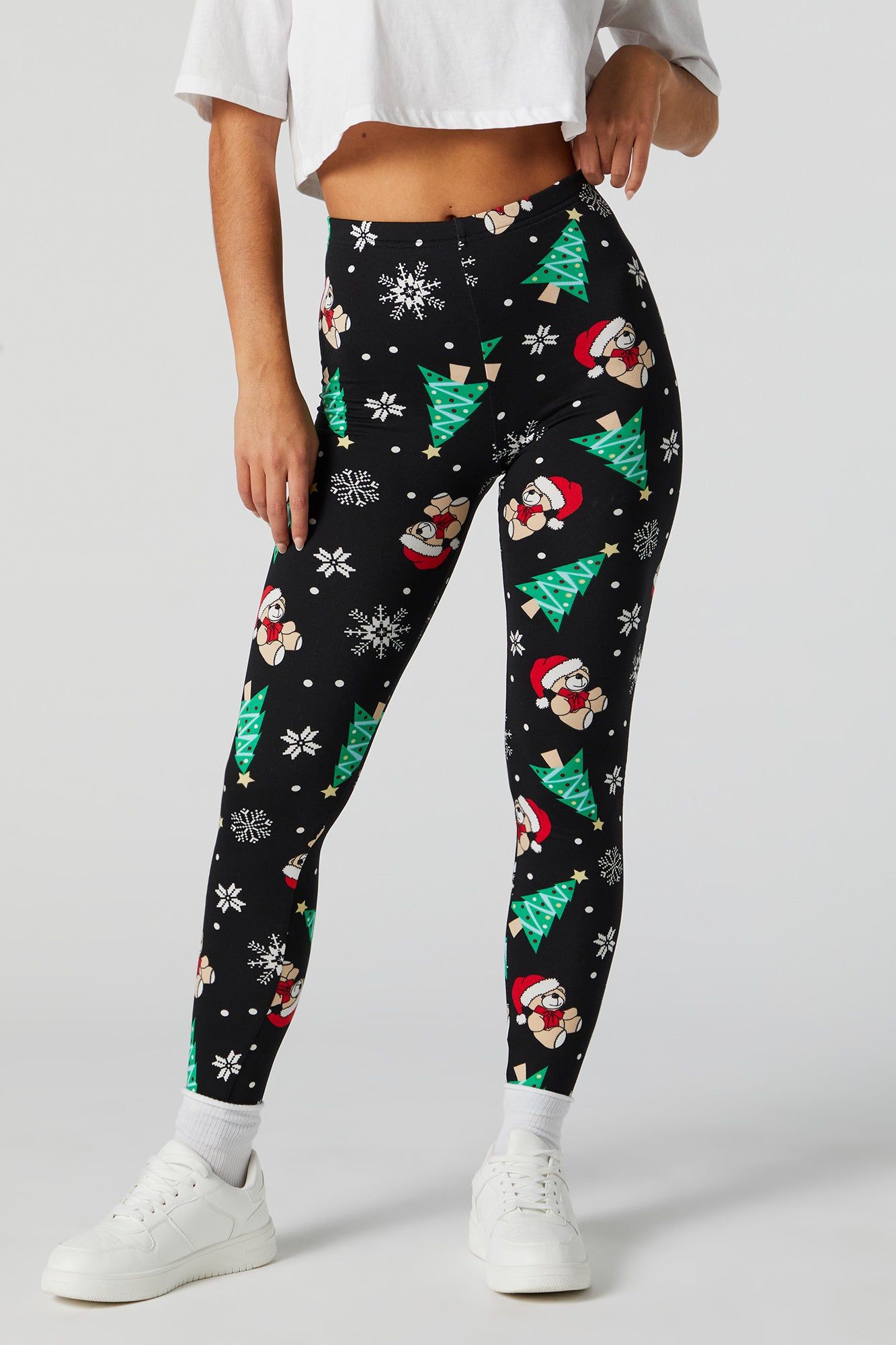 Legging de Noël en molleton à imprimé Ourson sold by Urban Planet product image thumbnail 2