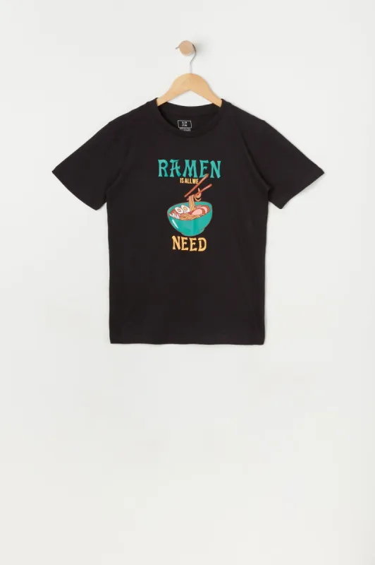 Boys Ramen Is All We Need Graphic T-Shirt sold by Urban Planet