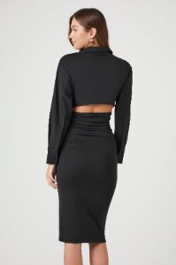 Robe midi à surplis avec manches longues sold by Urban Planet
