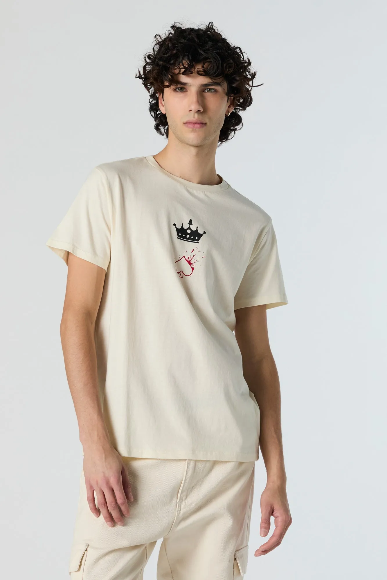 Queen of Spades Graphic T-Shirt sold by Urban Planet product image thumbnail 2