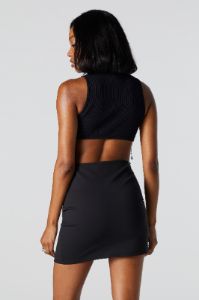 Haut court avec franges et pierres du Rhin sold by Urban Planet