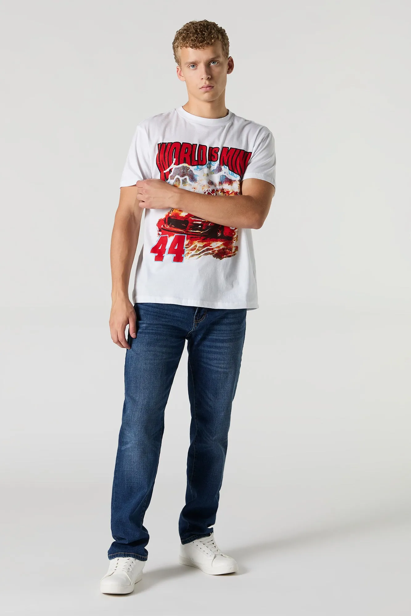 World is Mine Graphic T-Shirt sold by Urban Planet product image thumbnail 2