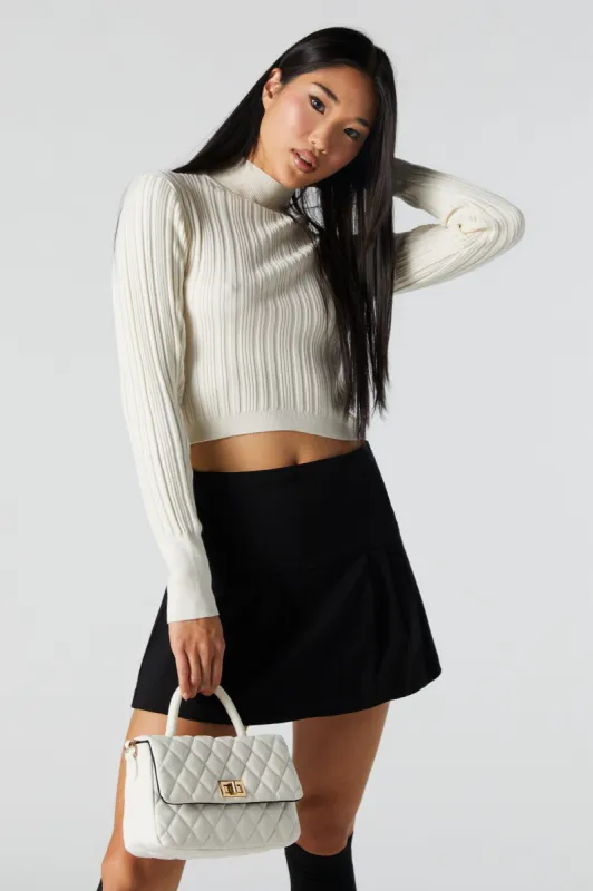 Ribbed Knit Turtleneck Sweater sold by Urban Planet