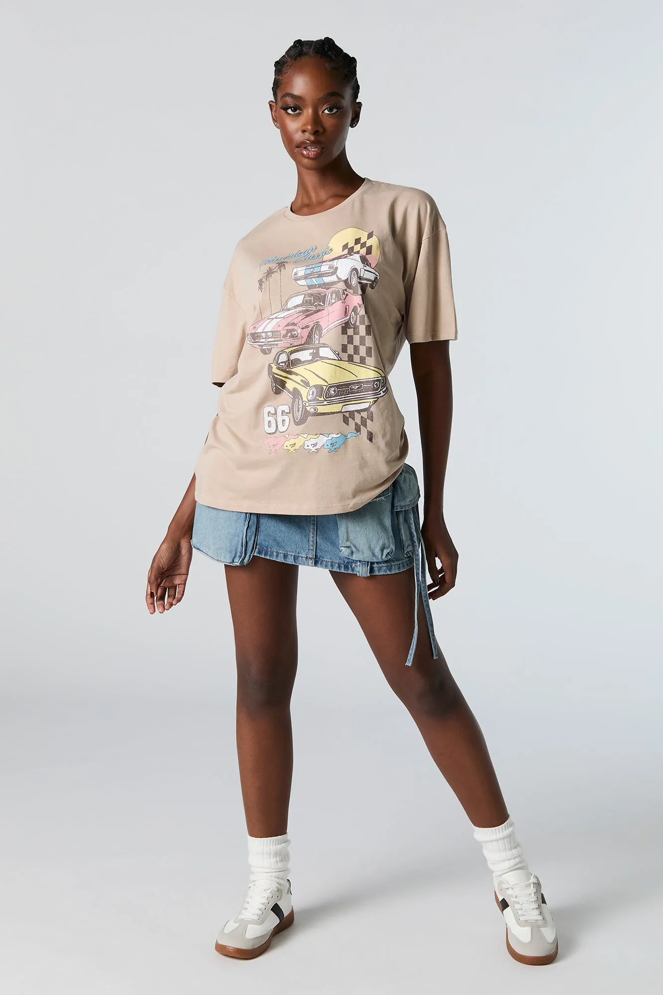 Mustang Graphic Boyfriend T-Shirt sold by Urban Planet product image thumbnail 2