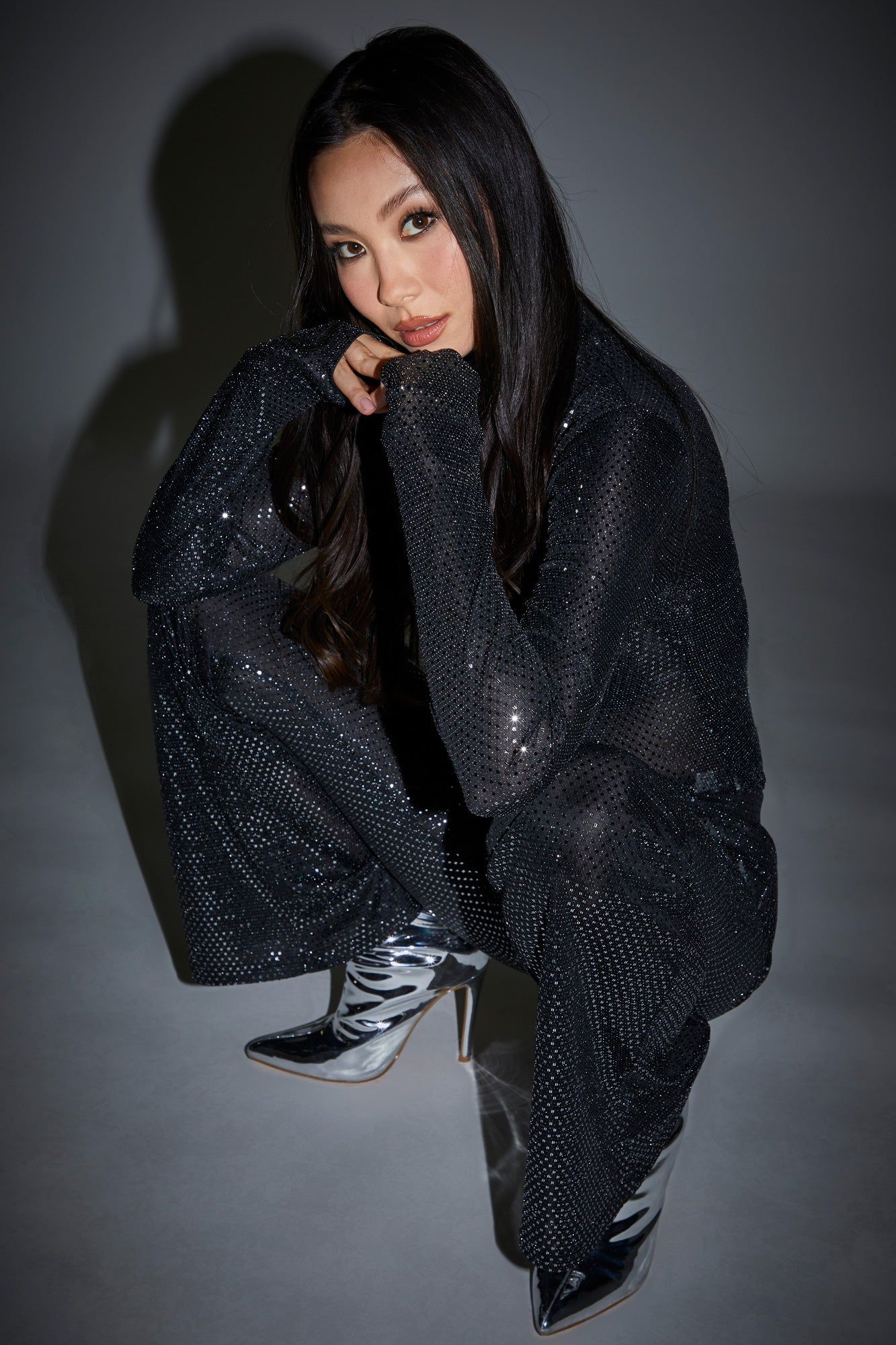 Sequin Flare Pant sold by Urban Planet