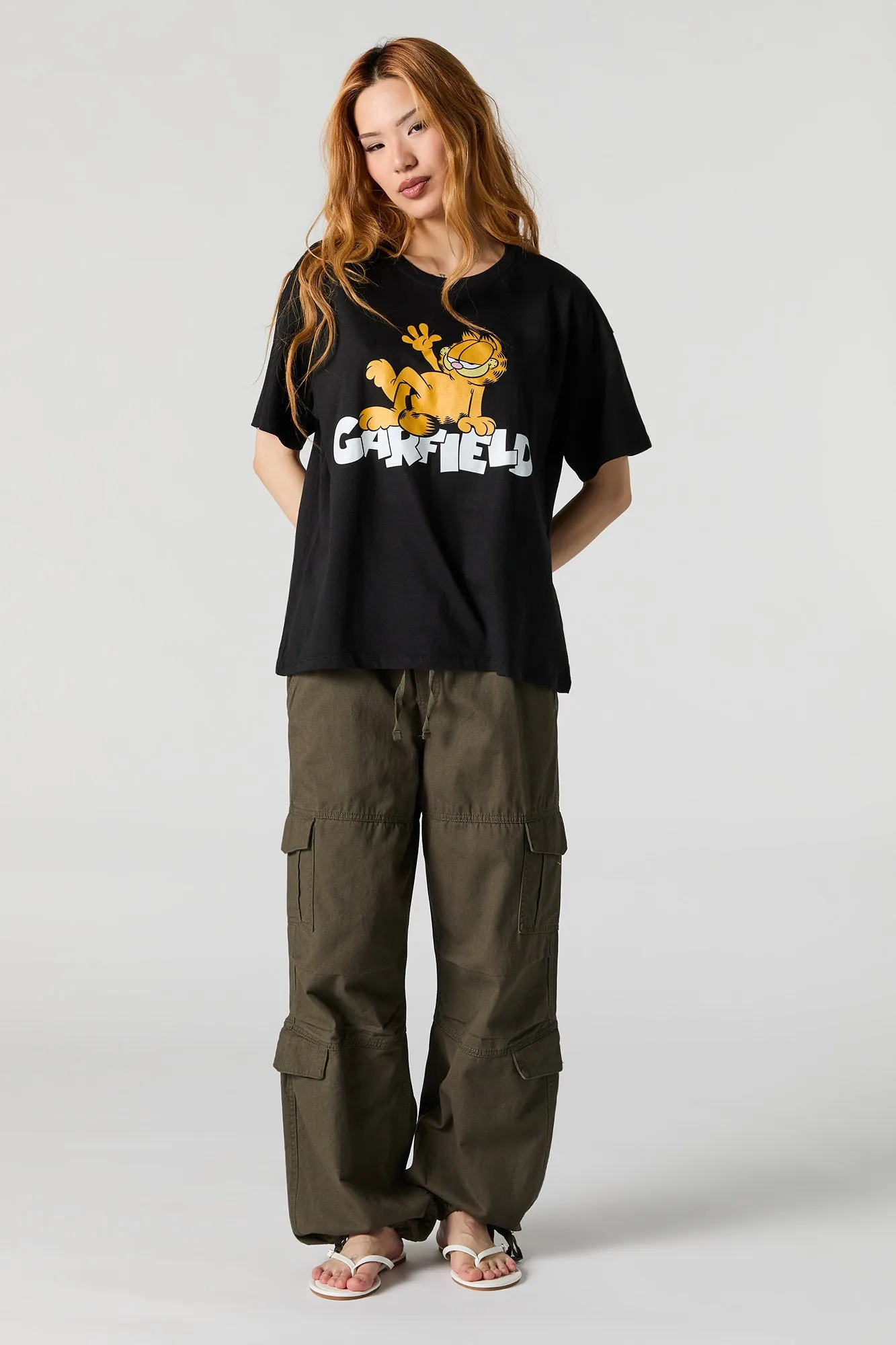 Garfield Graphic Boyfriend T-Shirt sold by Urban Planet product image thumbnail 3
