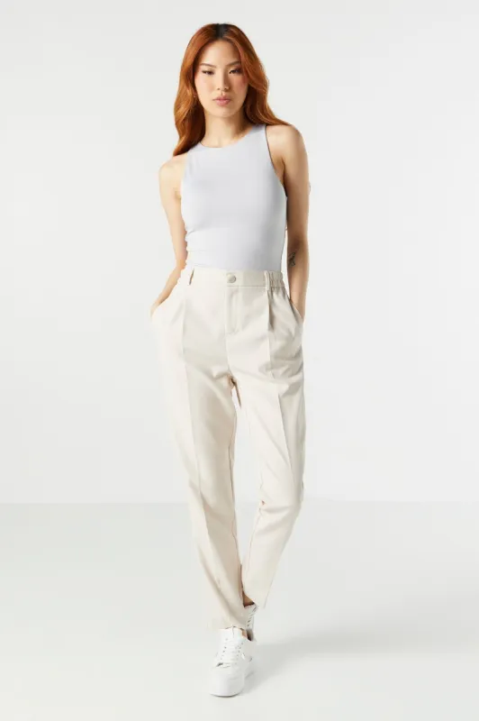 Elastic Waist Slim Dress Pant sold by Urban Planet