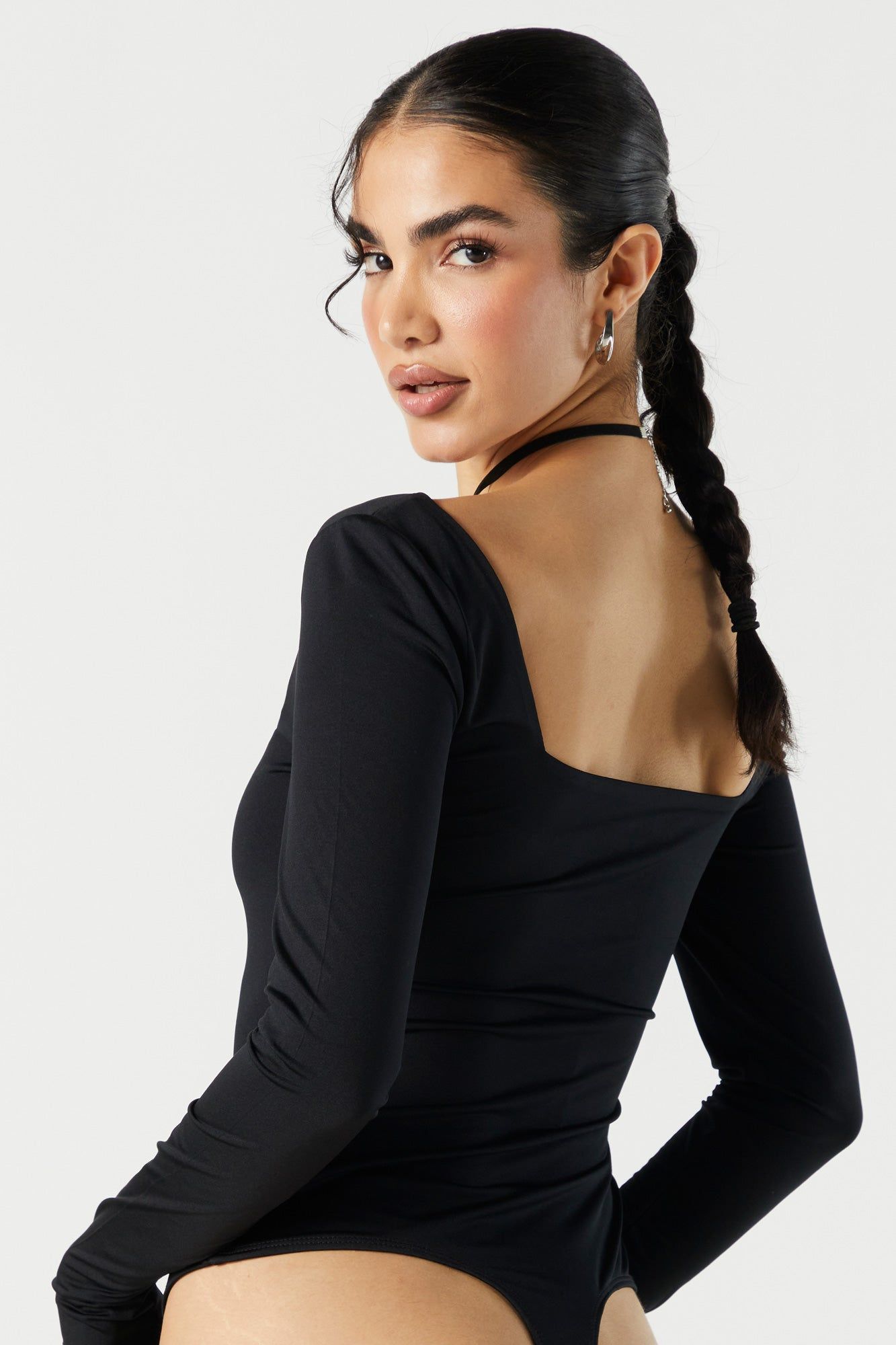 Maillot profilé à manches longues avec encolure carrée sold by Urban Planet product image thumbnail 4