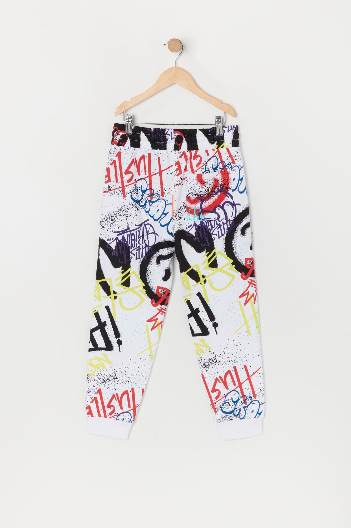 Boys Graffiti Print Fleece Jogger sold by Urban Planet product image thumbnail 2