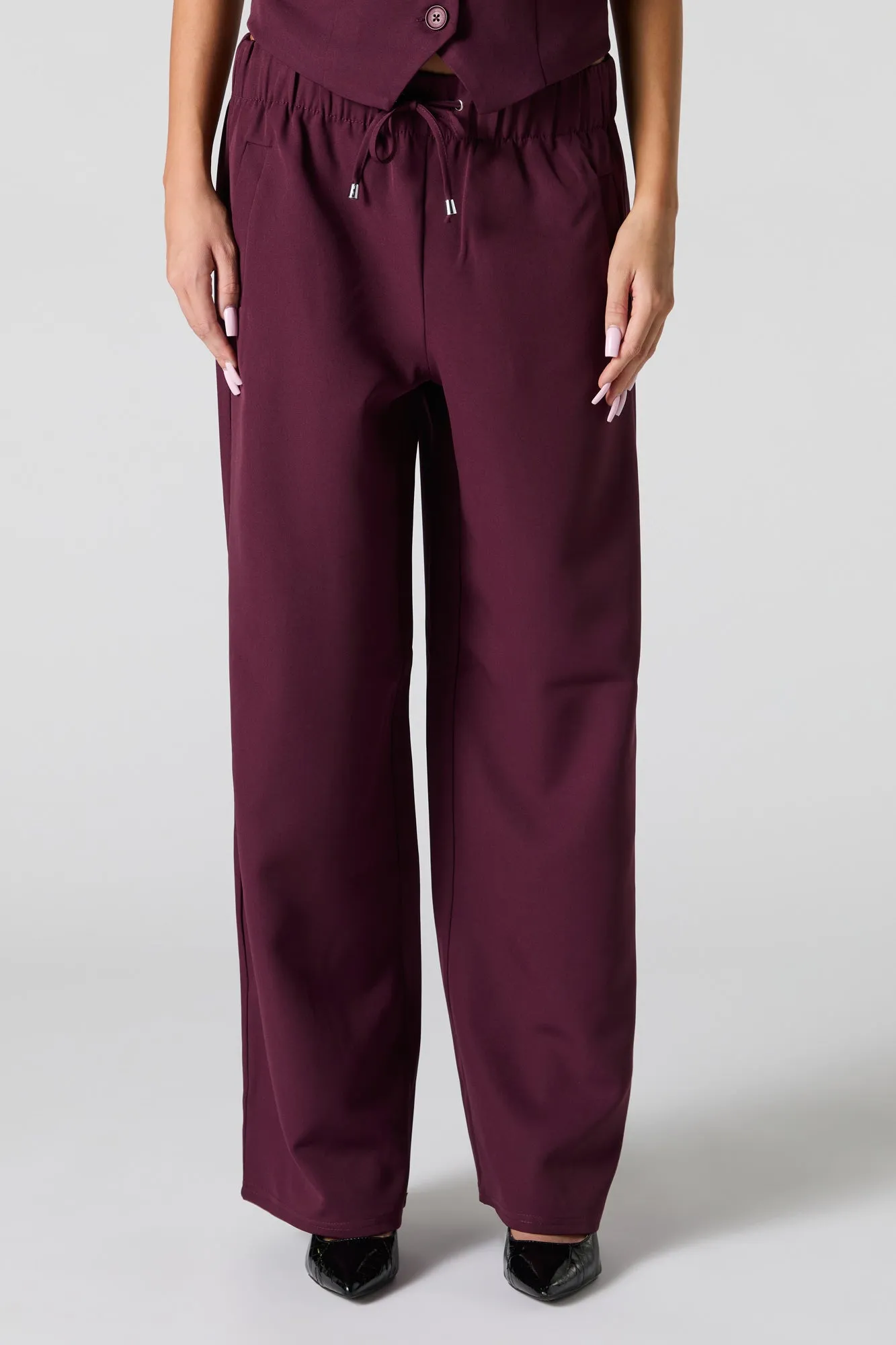 Drawstring Wide Leg Dress Pant sold by Urban Planet product image thumbnail 2
