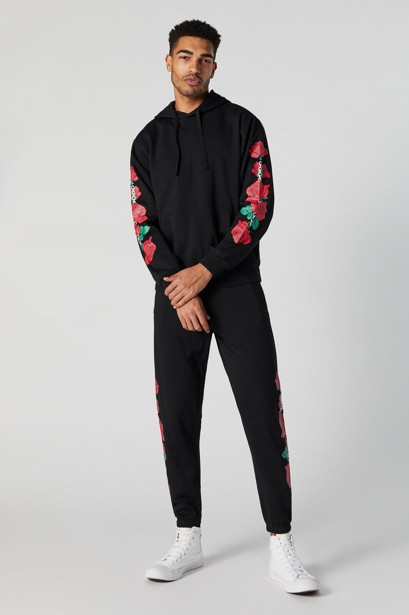 Roses Graphic Hoodie sold by Urban Planet product image thumbnail 3